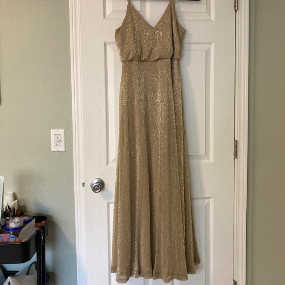 Lulus Gold Bridesmaid dress - Picture 3 of 3